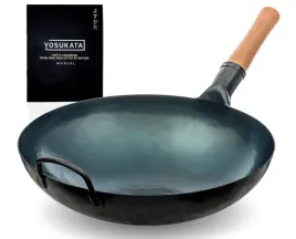 wok-36-cm-gaz-bbq-stal-weglowa-niebieski-stir-fry-yosukata