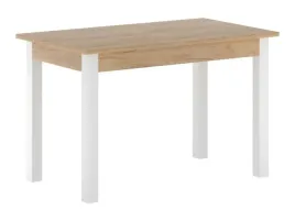 stol-rozkladany-st22-fx-67x120-160-cm-blat-dab-craft-zloty-biale-nogi