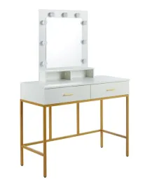 toaletka-z-oswietleniem-na-zlotym-stelazu-t2-fx-biala-z-szufladami