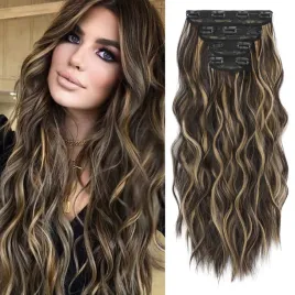 reecho-przedluzki-do-wlosow-z-clip-4-sztuki-50-cm-fale-ciemnybraz-z-blond