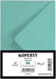koperty-b6-mietowe-henry-10-sztuk-papier-80-g-177x128-mm
