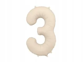 partydeco-balon-foliowy-cyfra-3-jasnobezowy-mat-86-cm-z-slomka