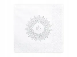partydeco-serwetki-komunijne-ihs-33x33-cm-srebrny-20-szt