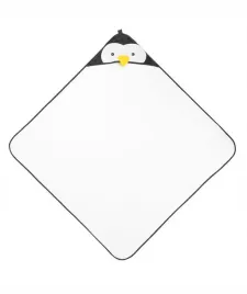 sensillo-okrycie-kapielowe-z-kapturem-pingwin-100x100-cm-white