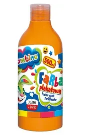 bambino-farba-plakatowa-pomaranczowa-500-ml-st-majewski-bezpieczna-dla-d