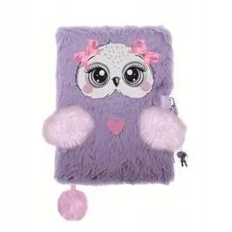 pamietnik-a5-z-klodka-96-kartek-st-majewski-3d-wlochacz-violet-owl