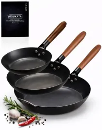 zestaw-patelni-20-26-30-cm-stal-weglowa-indukcja-gaz-ogien-yosukata