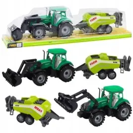 zielony-traktor-leantoys-z-ladowaczem-i-prasa-rolnicza-dla-dzieci