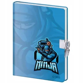 helma-pamietnik-b6-z-klodka-ninja-60-kartek-120-stron-13x18-cm