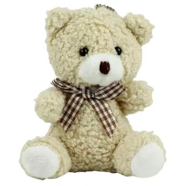 leantoys-brelok-mis-pluszowy-8-cm-bezowy-z-kokardka