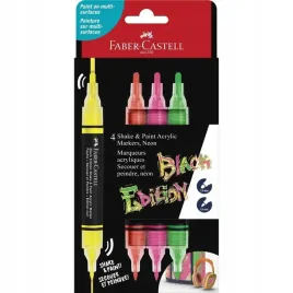 faber-castell-black-edition-marker-akrylowy-4-kolory-neonowe
