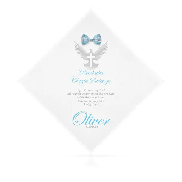 szatka-do-chrztu-imie-modlitwa-data-zyczenia-romb-rodzaj-szatka-stan-nowy