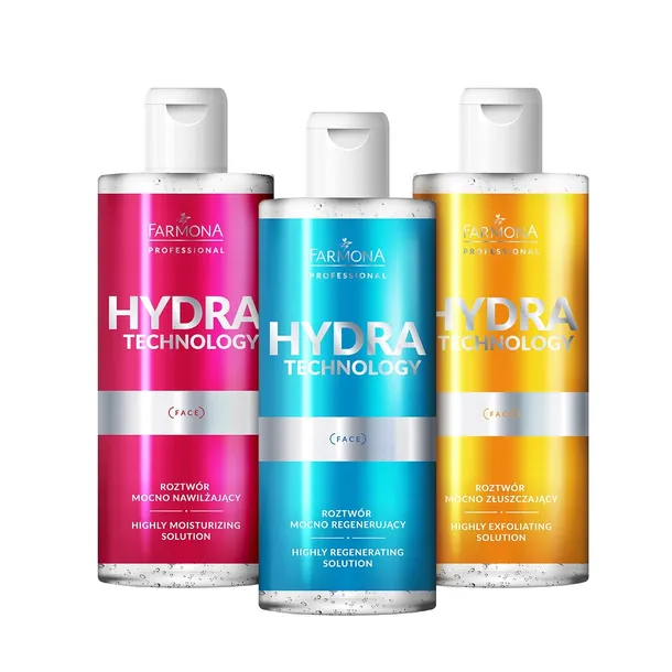 FARMONA HYDRA TECHNOLOGY + Zestaw roztoworów oczyszczanie wodorowe 3x 500ml