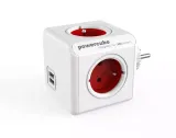 rozgaleznik-4-gniazdka-2x-usb-allocacoc-powercube-usb-czerwony-stan-nowy