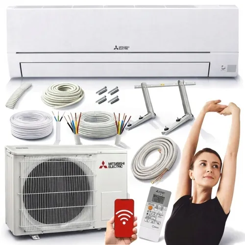 KLIMATYZATOR MITSUBISHI HR MSZ-HR35 3,4kW GRZANIE WIFI ZESTAW DO MONTAŻU 3M