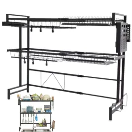 duzy-ociekacz-nad-zlew-na-naczynia-dwupoziomowy-regal-suszarka-dwie-polki