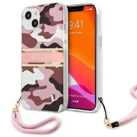 guess-guhcp13mkcabpi-iphone-13-61-rozowy-pink-hardcase-camo-strap-collect