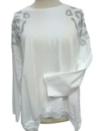 bluza-damska-cekiny-biala-asymetryczna-biust-128cm