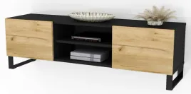 stojaca-szafka-pod-telewizor-loft-140cm-czarny-mat-dab-craft-komoda-stolik