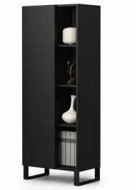 nowoczesna-witryna-loft-151-cm-czarny-mat-komoda-polka-regal