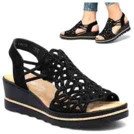 sandaly-damskie-eleganckie-na-koturnie-40-rieker-wygodne-wsuwane-czarne