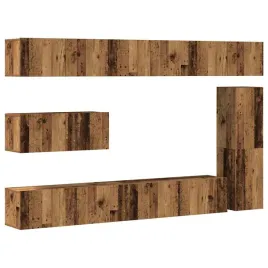 7-cz-zestaw-szafek-tv-stare-drewno-material-drewnopochodny