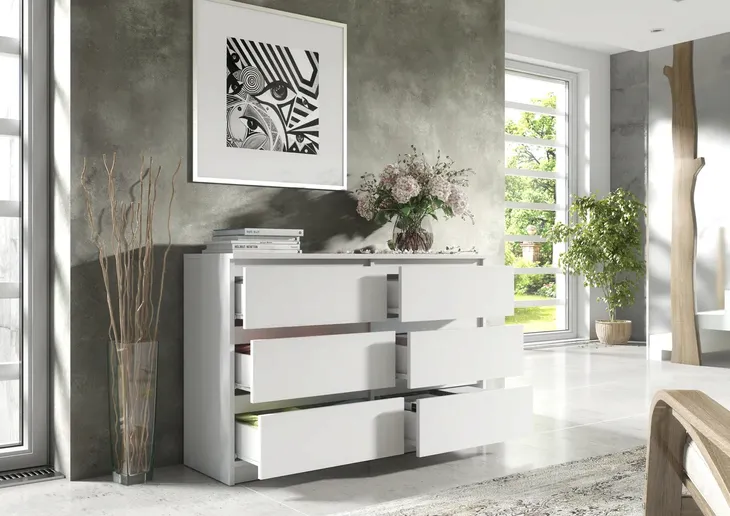 biala-komoda-140cm-6-szuflad-szerokosc-mebla-140-cm