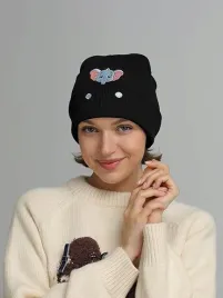 czapka-damska-meska-haftowana-beanie-slon-elastyczna-prezent-uniwersalna
