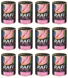 karma-dla-psa-z-indykiem-rafi-puszka-400-g-x-12-puszek