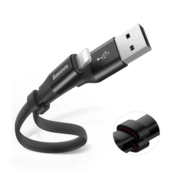 kabel-baseus-nimble-usb-a-lightning-2a-0-23-m-czarny-maksymalne-obciazenie-w-do-12w