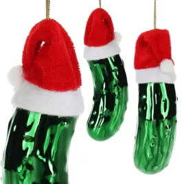 ozdoby-choinkowe-ogorek-z-czapka-bombki-dekoracyjne-zabawne-zestaw-3-sztuki