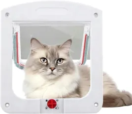 drzwiczki-wahadlowe-dla-kota-z-klapa-dla-zwierzat-domowych-biale-solidne