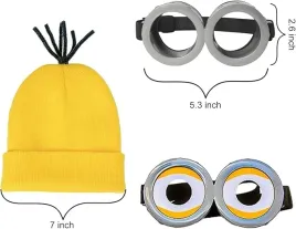 stroj-minionka-przebranie-minion-czapka-okulary-oczy-rekawiczki-zestaw-3-el