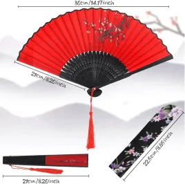skladany-wachlarz-japonski-vintage-bambusowy-z-fredzlami-kobiety-czerwony