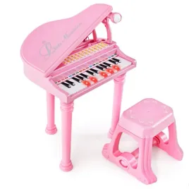 31-klawiszowy-keyboard-dla-dzieci-z-taboretem-costway-rozowe