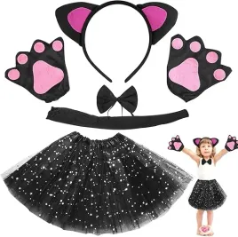 stroj-przebranie-kotka-dla-dziewczynki-kotek-uszka-lapki-ogonek-halloween