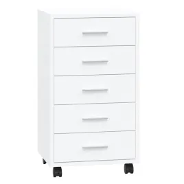 stylowa-szafka-biurowa-na-kolkach-z-5-szufladami-bialy-polysk-33x38x6