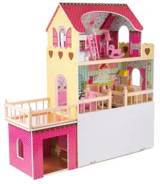 kinderplay-gs0020-drewniany-domek-dla-lalek