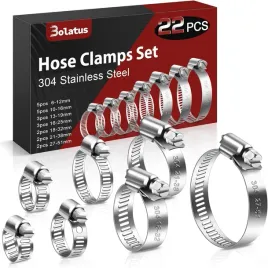 regulowane-zaciski-do-wezy-rur-obejmy-srubowe-srebrne-zestaw-22-sztuki