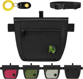 nerka-na-smakolyki-na-psow-clicker-zestaw-spacerowy-regulowany-czarny