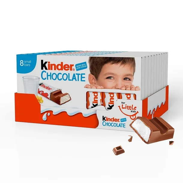 Kinder Chocolate Mleczna Czekolada Batoniki Ferrero 100g x 10 szt