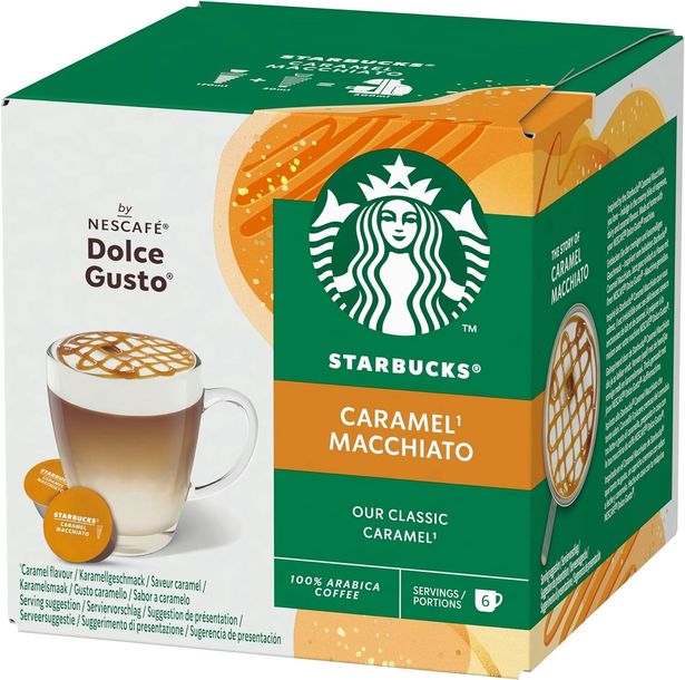 Kapsułki Dolce Gusto Starbucks Caramel Macchiato Kawa 12 Kapsułek