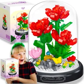 klocki-kwiaty-roza-w-szkle-czerwone-roze-w-kopule-bukiet-prezent-kwiatki