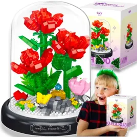 roza-w-szkle-klocki-kwiaty-czerwone-roze-w-kopule-bukiet-prezent