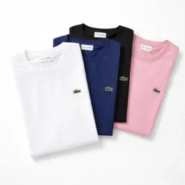 lacoste-t-shirt-damski-koszulka-4-pak-premium-bawelna-logo-tf7215-r-l
