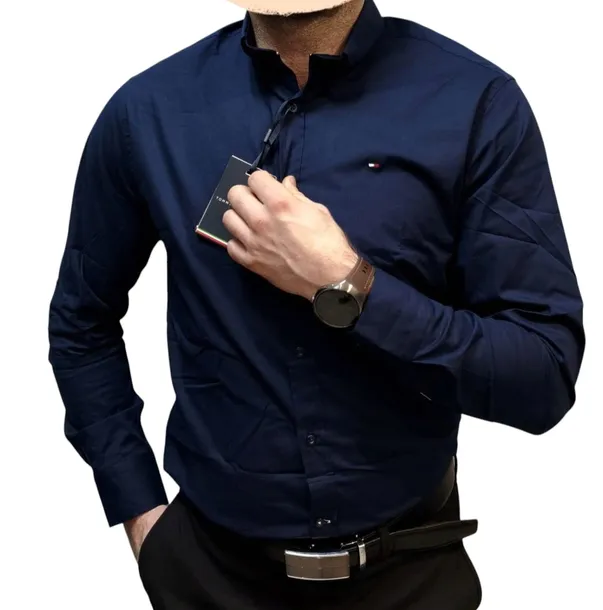Koszula Męska Tommy Hilfiger MW0MW25035 Granatowa r. XL