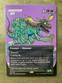 agonasaur-rex-or-borderless-or-aetherdrift-or-nm-or-dino-power-mtg