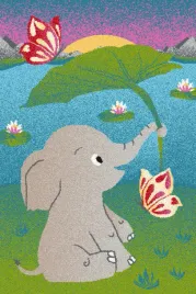 dywan-dla-dzieci-agnella-slonik-elephant-zielony-funky-160x220-cm