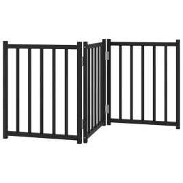 skladana-bramka-dla-psa-3-panele-czarna-150-cm-drewniana