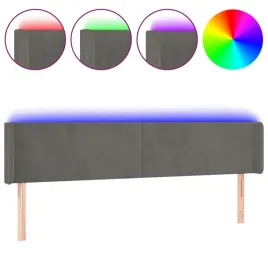 wezglowie-z-led-aksamitne-203x16x78-88-cm-ciemnoszare